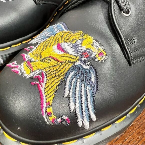 7 DOC MARTENS 1461 SOUVENIR EMBROIDERED LEATHER SHOES NIB great Gift! - Picture 14 of 16